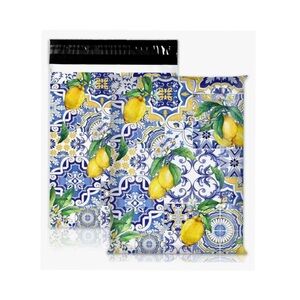 🍀5 for $25🍀 Lemon Patterned Decorative Poly Mailer Bags Set of 10